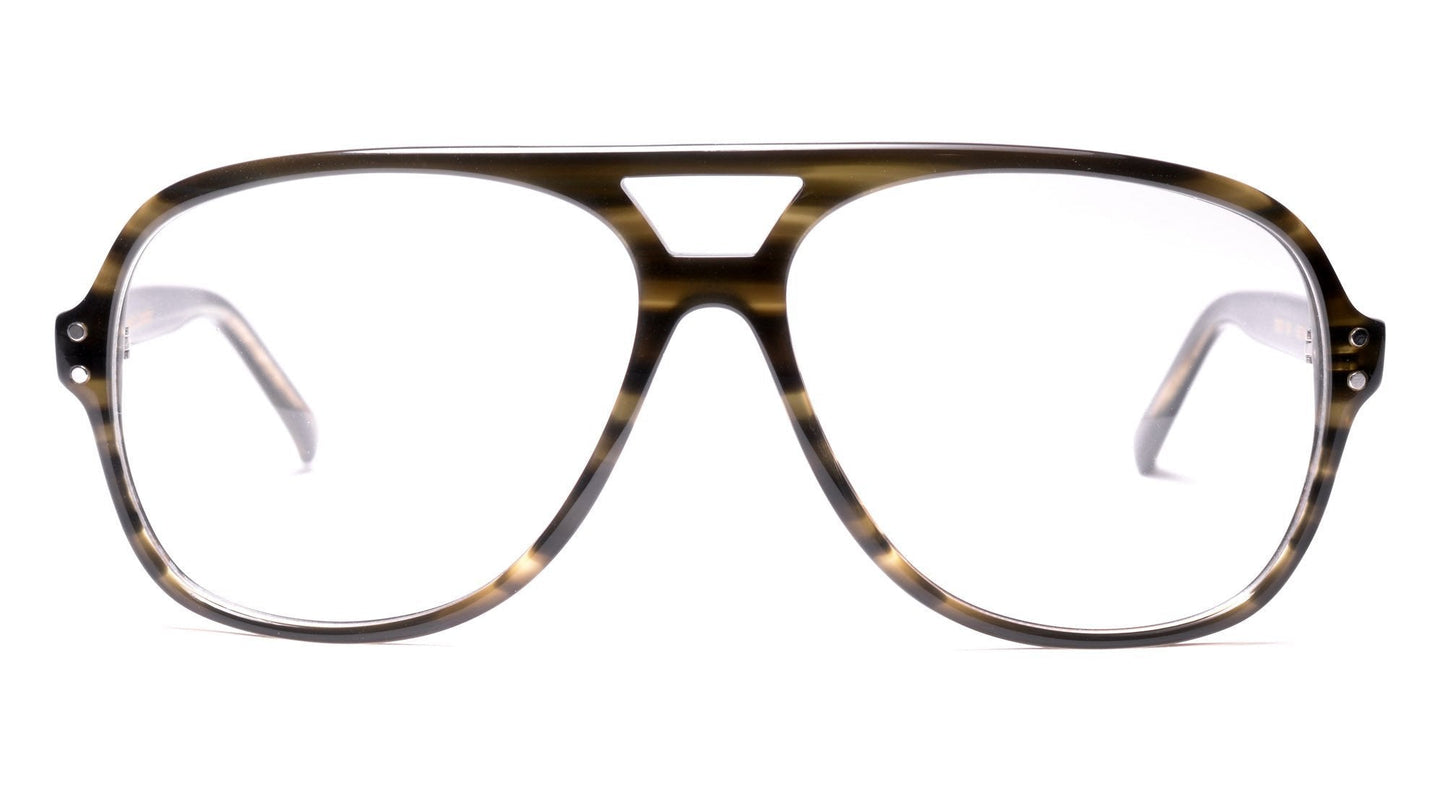 LDNR Heron Glasses (Green Stripe)