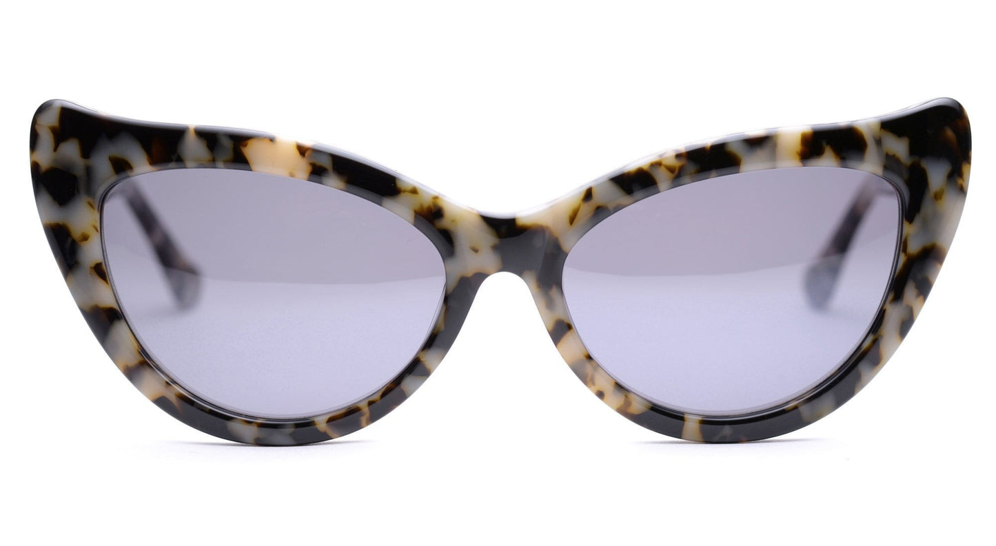 LDNR Charlotte 003 Sunglasses (Black/White Tort)