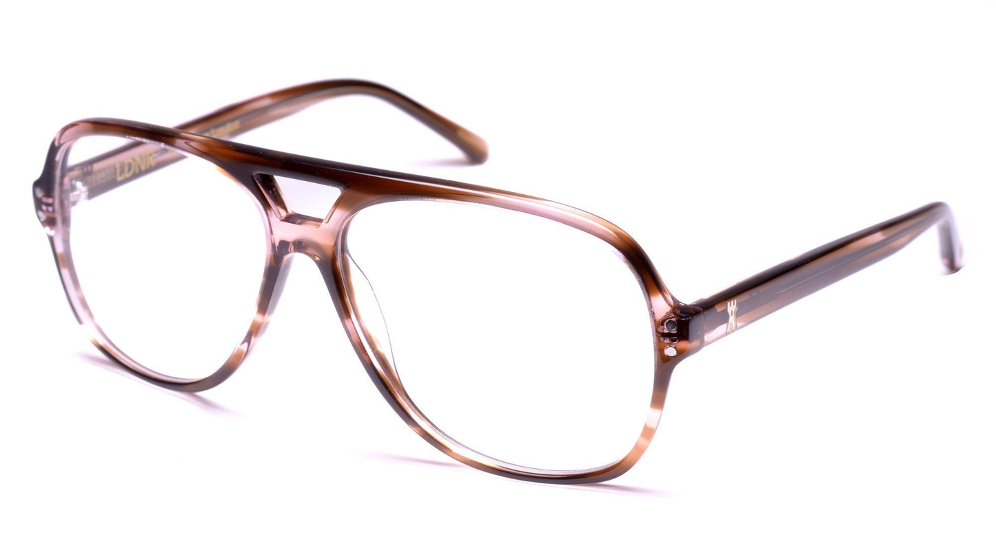 LDNR Heron Glasses (Brown Stripe)